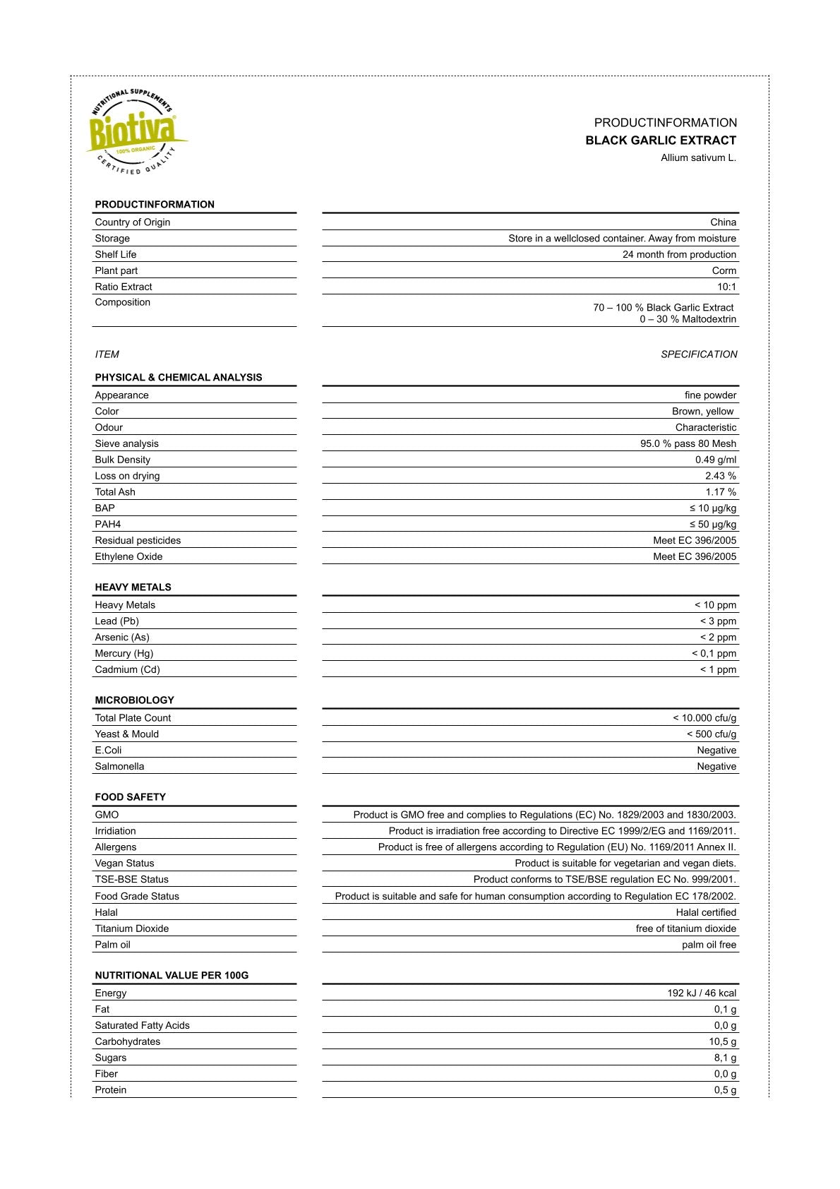 Schwarzer Knoblauch Extrakt (150 Kapseln)