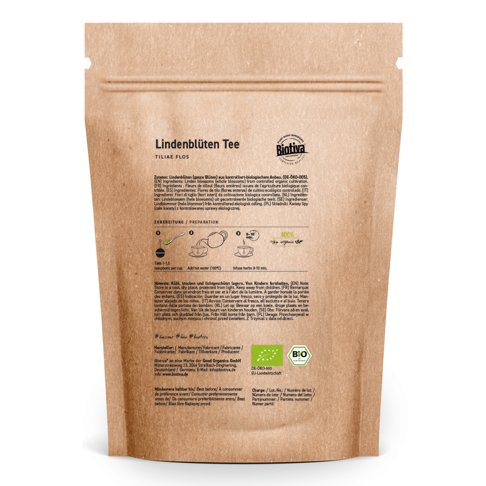 Lindenblüten ganz Bio 100g