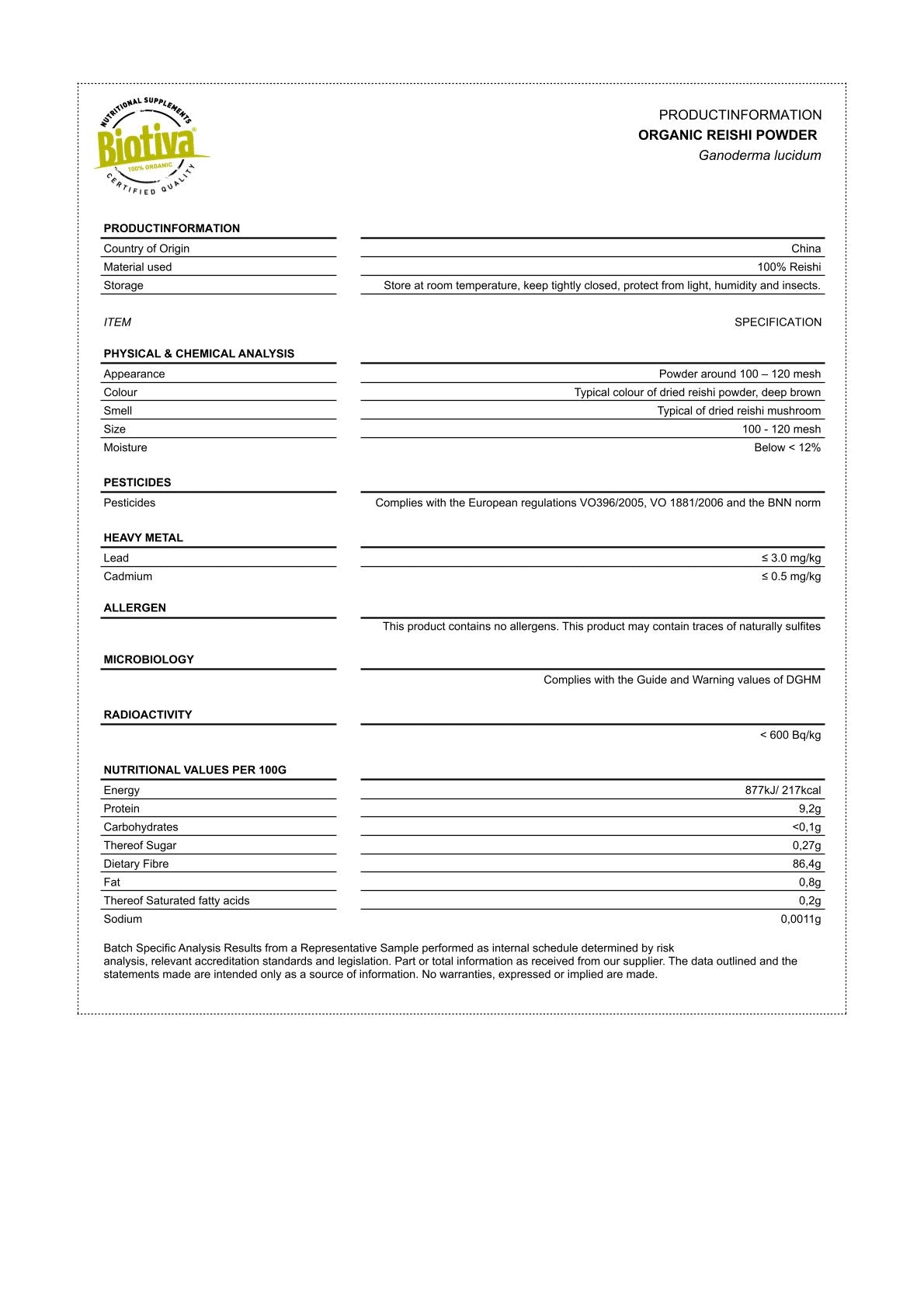 Reishi Bio (120 Kapseln)