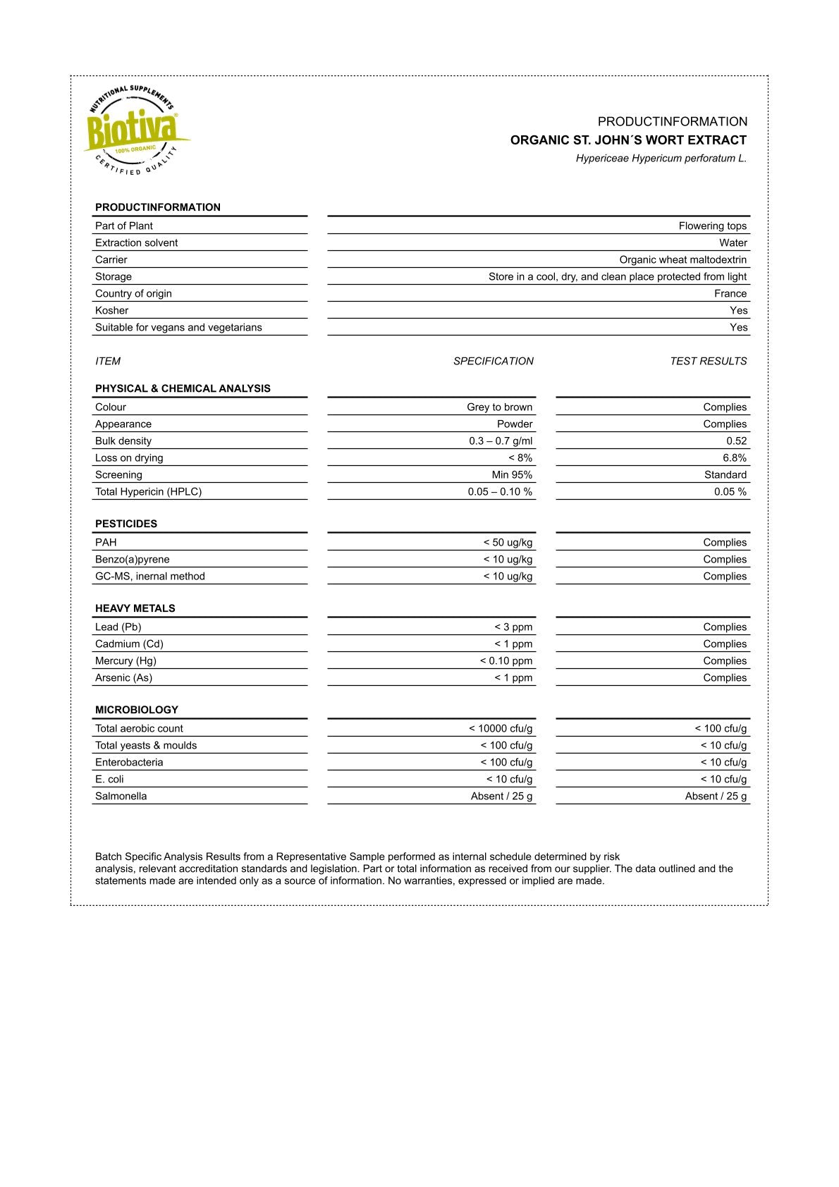 Johanniskraut Extrakt Bio (120 Kapseln)