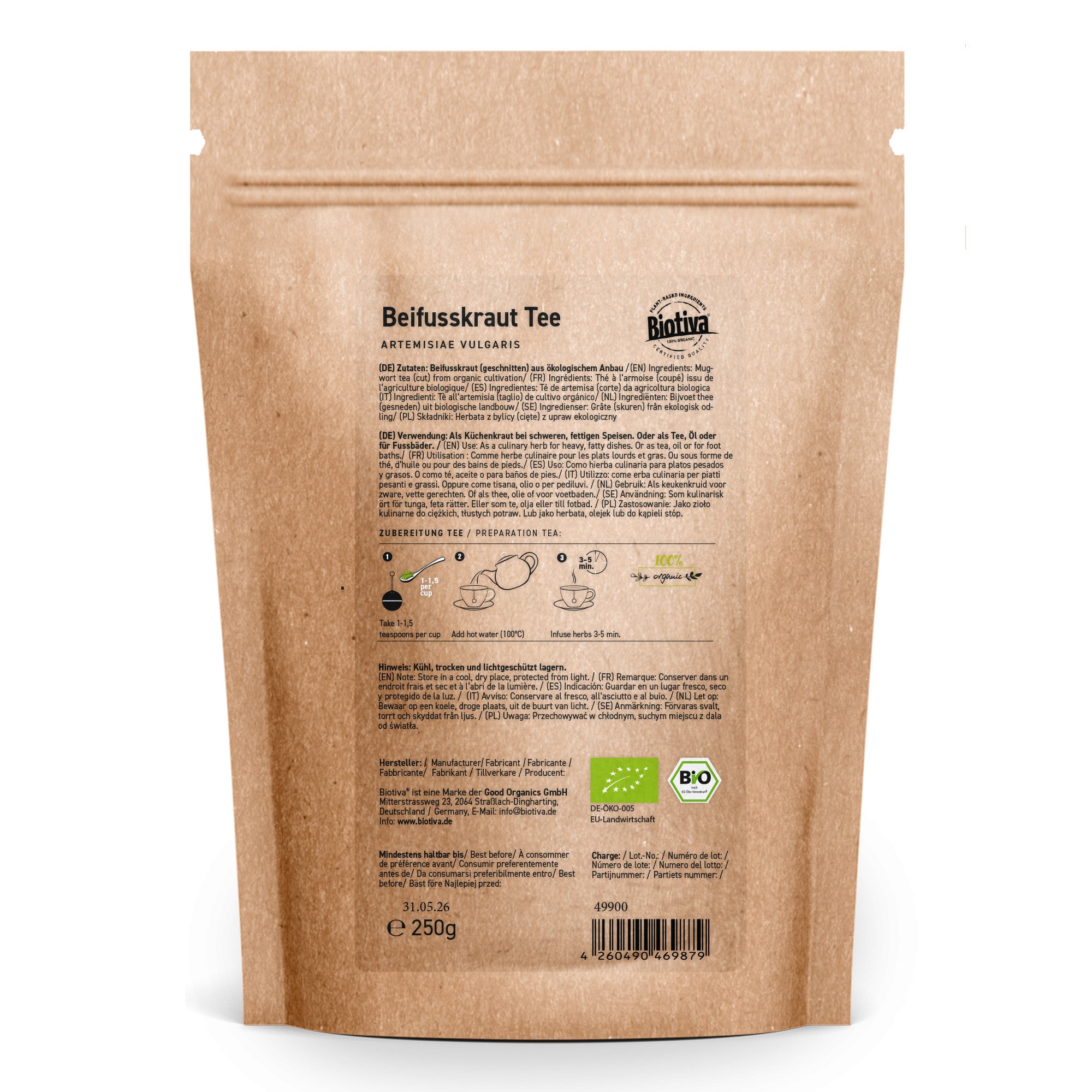 Beifuß Tee geschnitten Bio