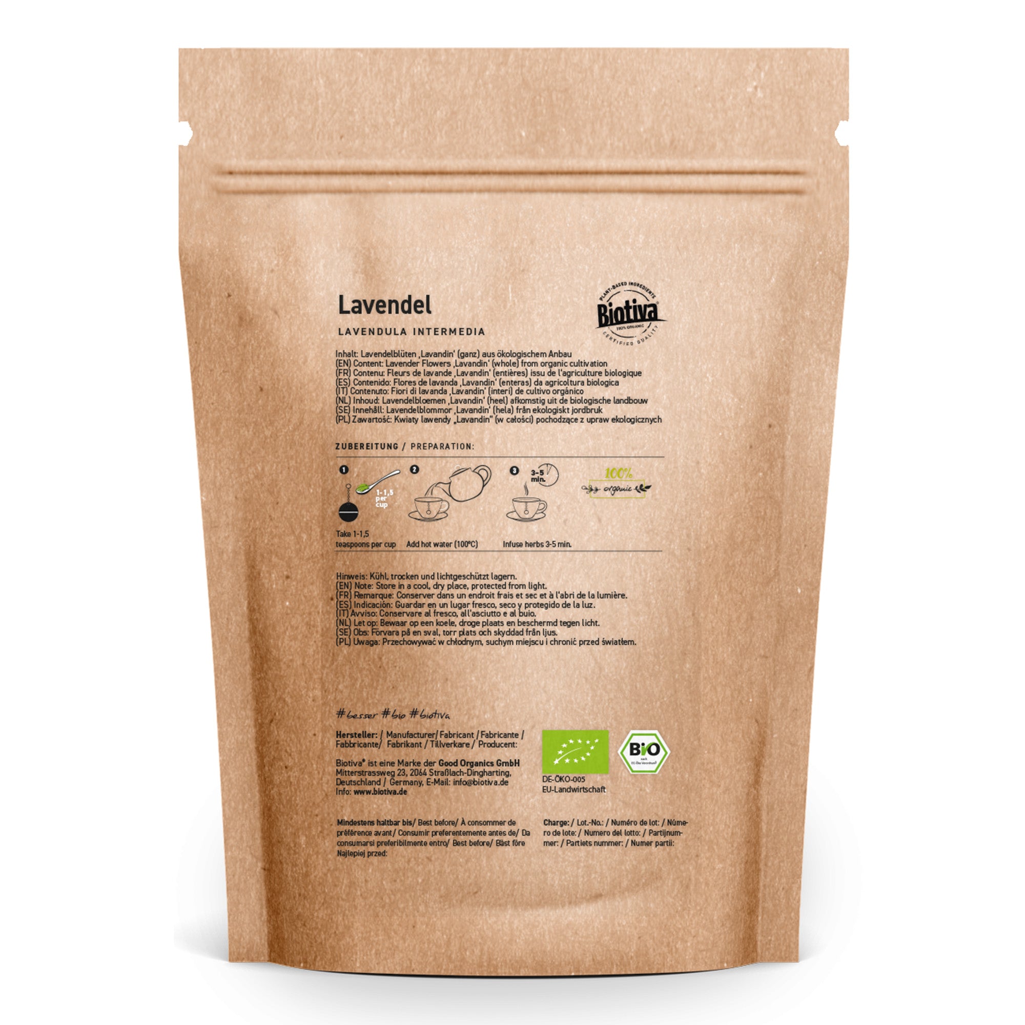 Lavendelblüten ganz Bio