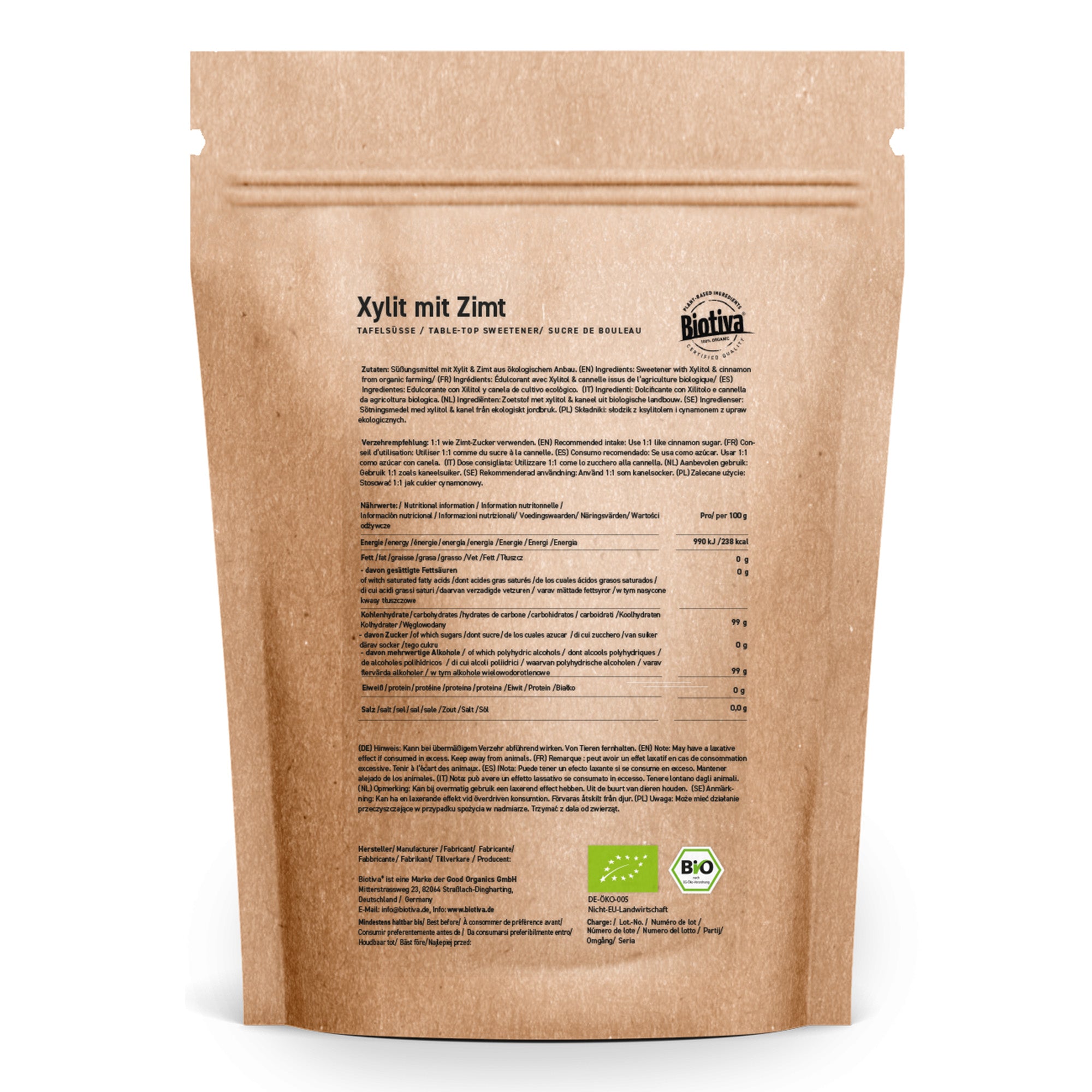 Zimt-Zucker Light mit Xyllit Bio 100g