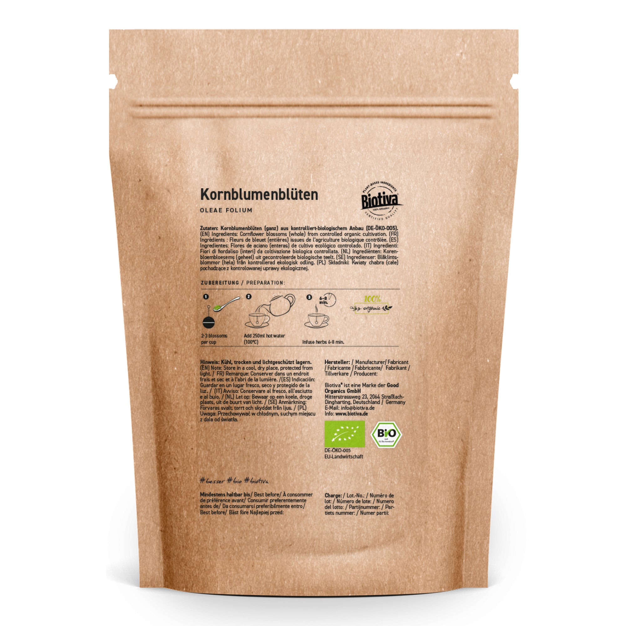 Kornblumen blau Bio 20g