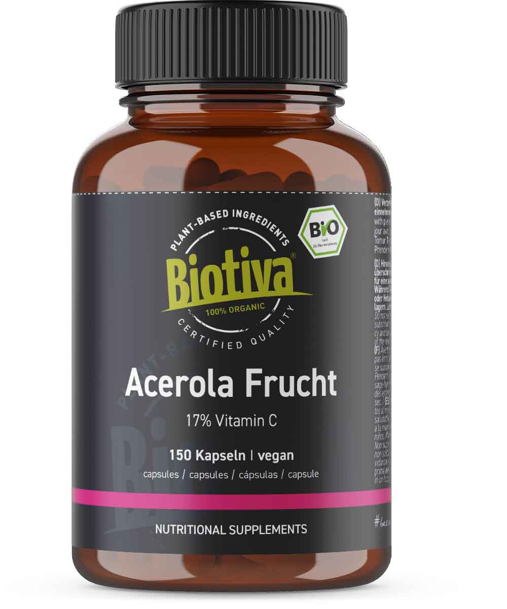 Acerola Fruchtpulver Bio (150 Kapseln)