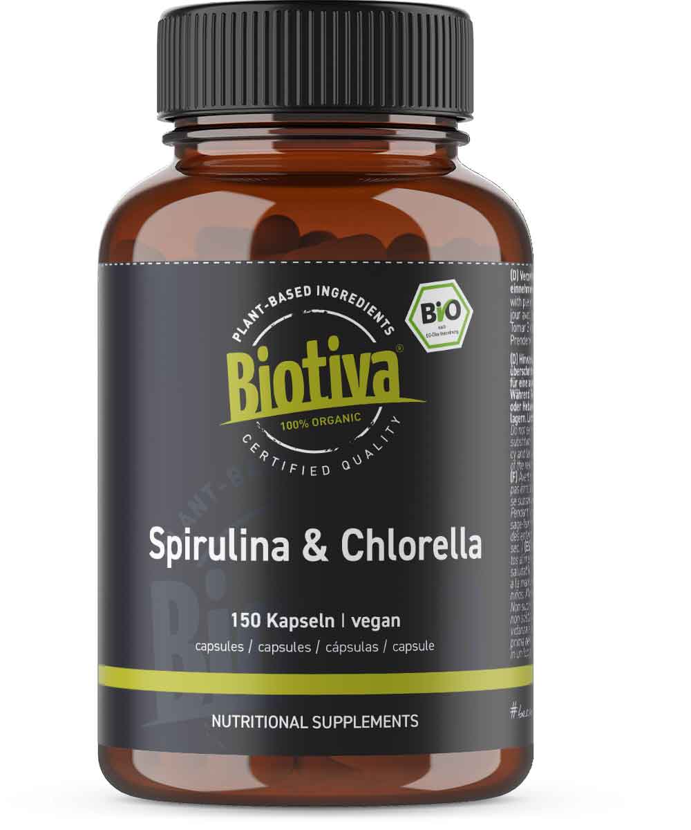 Spirulina & Chlorella Bio (150 Kapseln)