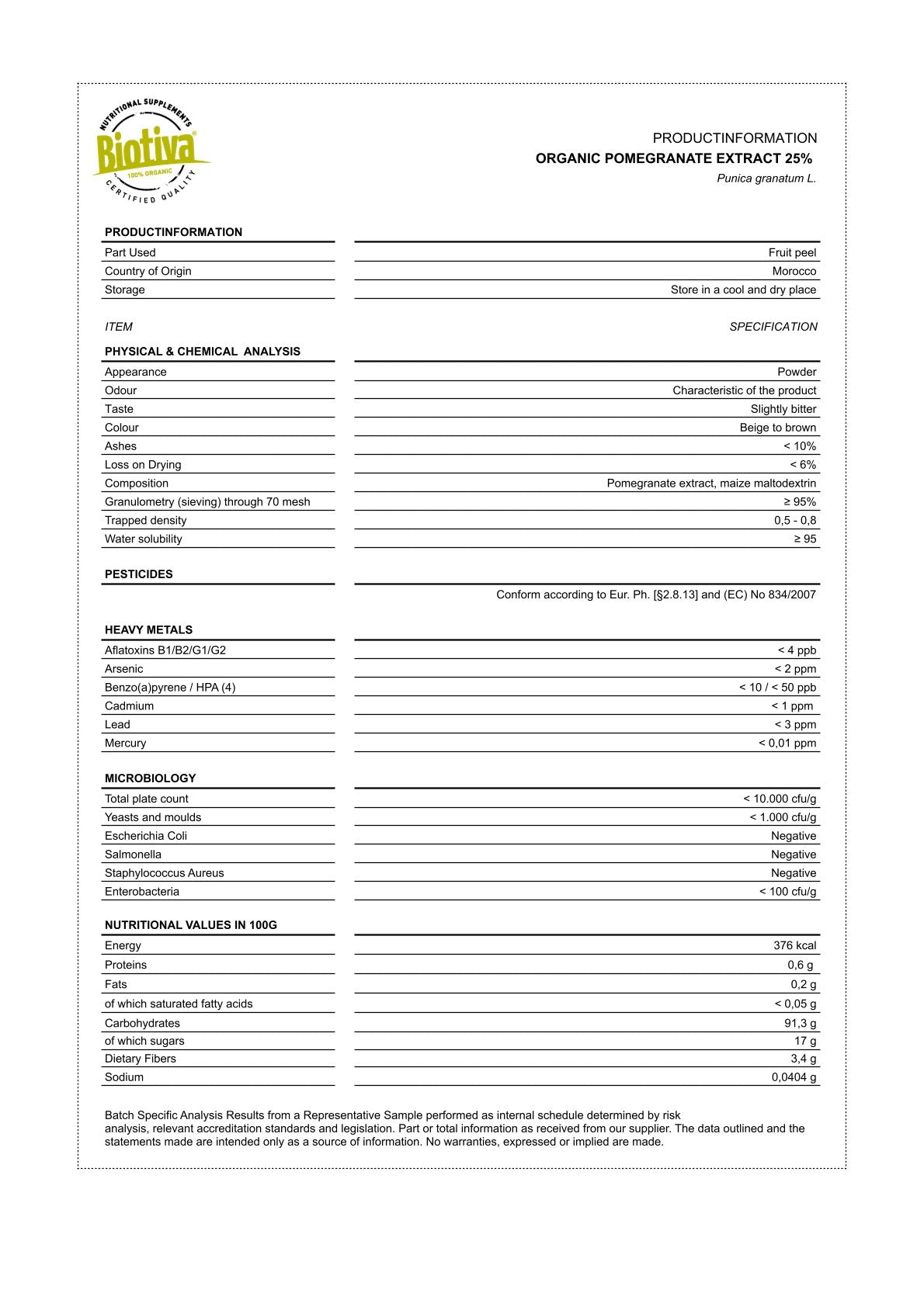 Granatapfel Extrakt Kapseln Bio