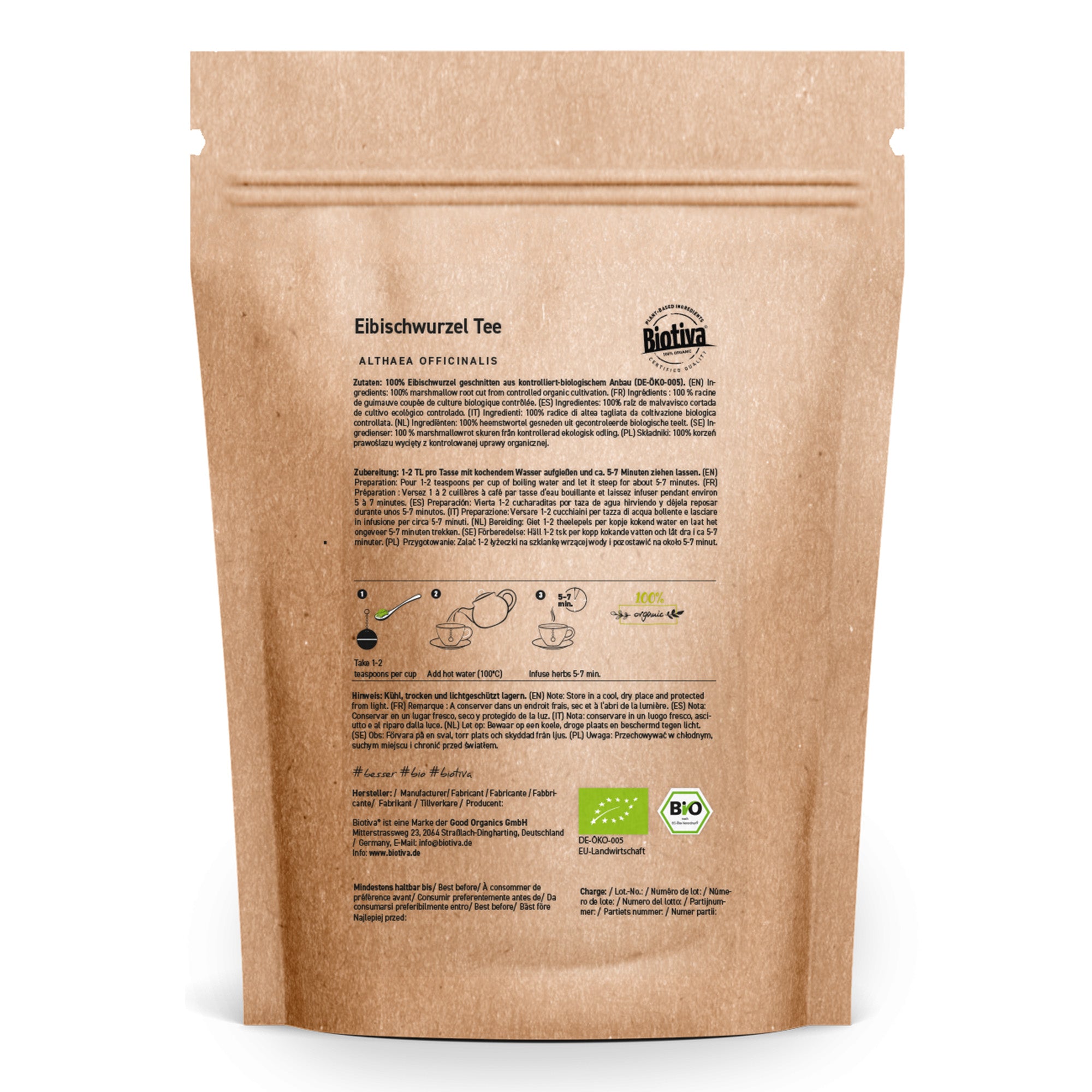 Eibischwurzel geschnitten Bio 250g