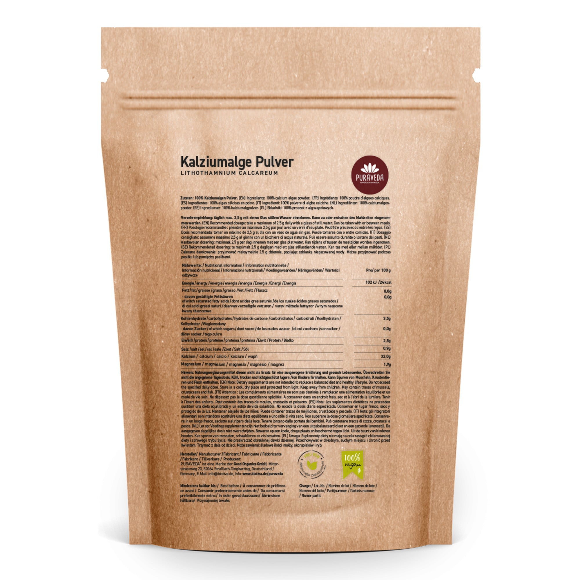 Kalziumalge Pulver 150g