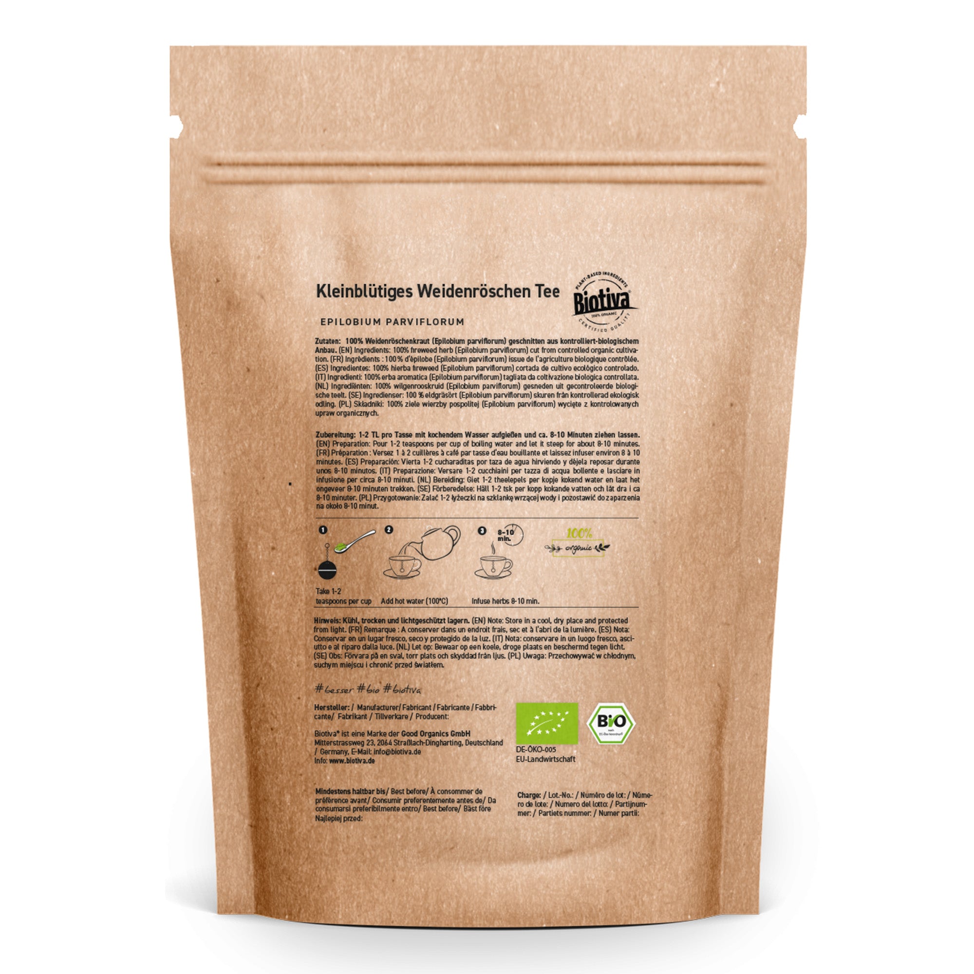 Kleinblütiges Weidenröschen Tee Bio 500g