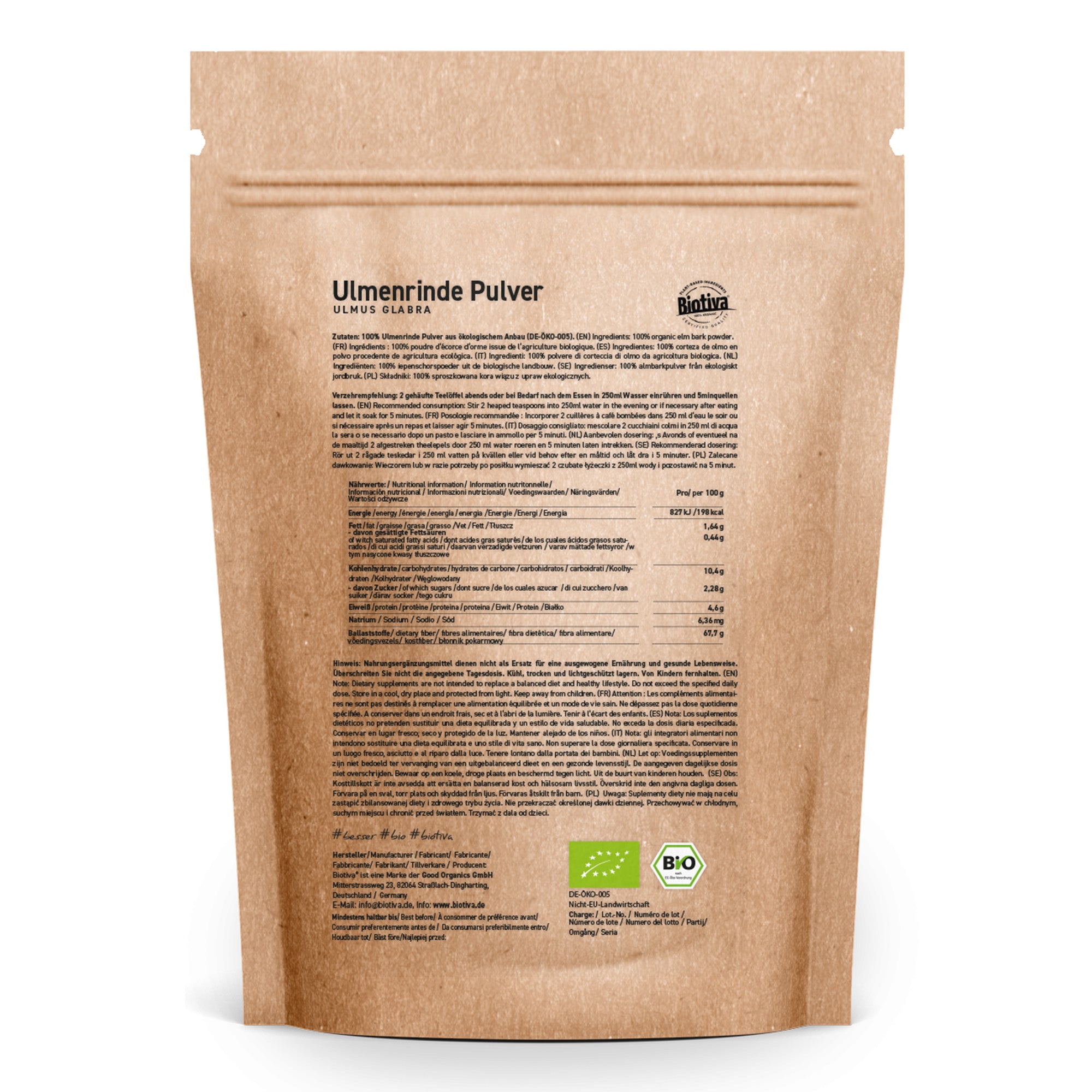 Ulmenrinde Pulver Bio 100g