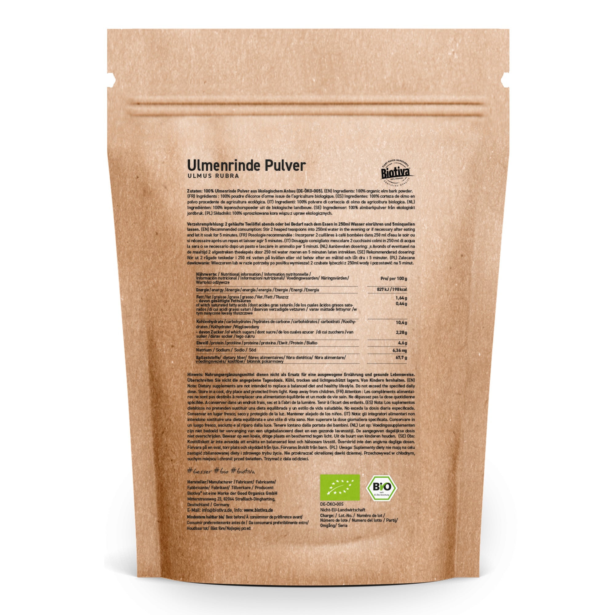 Ulmenrinde Pulver Bio 100g