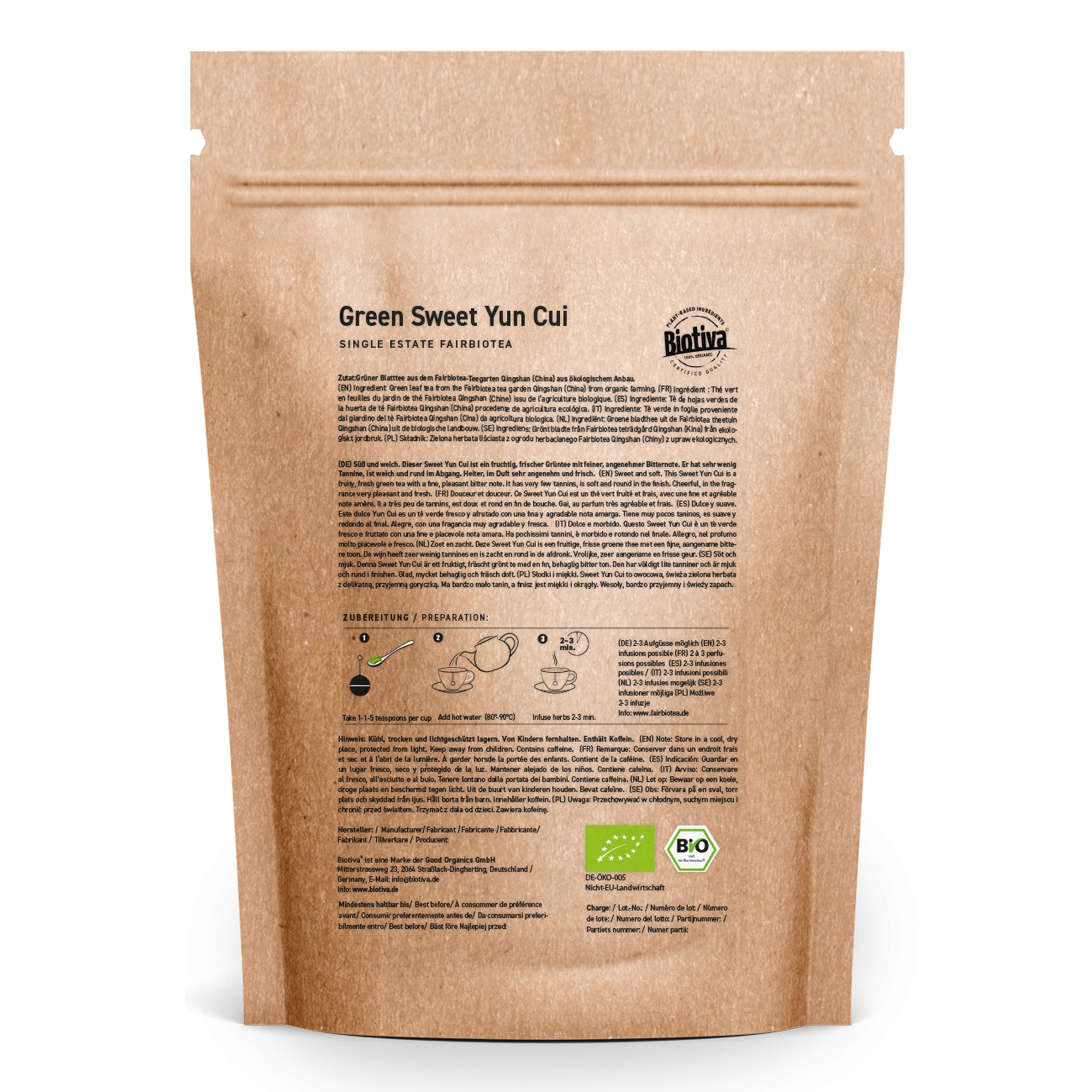 Grüntee Projekt-Tee Sweet Yun Cui Bio