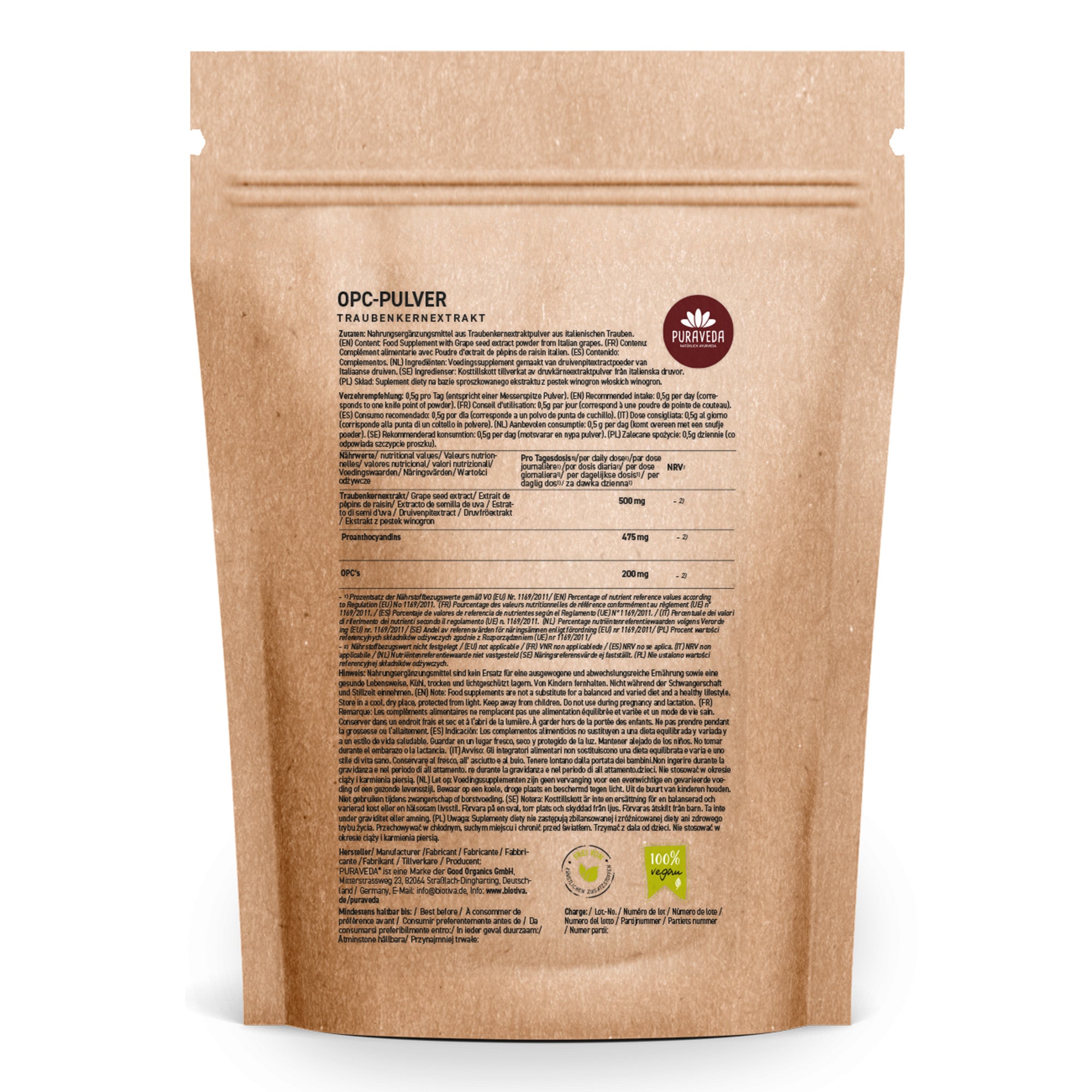 OPC Traubenkernextrakt Pulver 100g