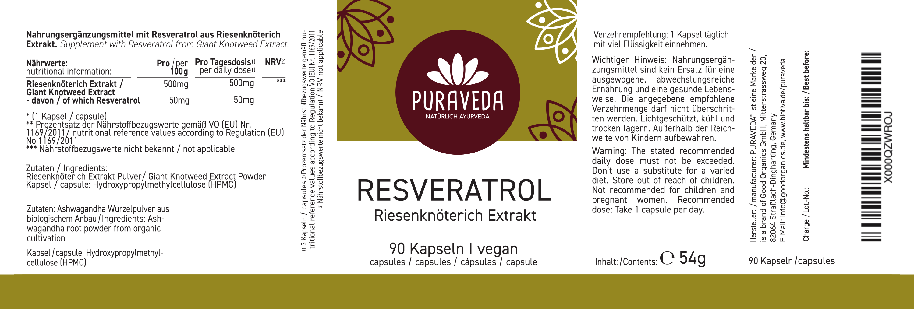 Riesenknöterich Extrakt - 10% Resveratrol (90 Kapseln)