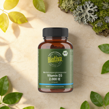 Bio Nahrungsergänzungsmittel mit Vitamin D3 2.000 IE 90 Kapseln
