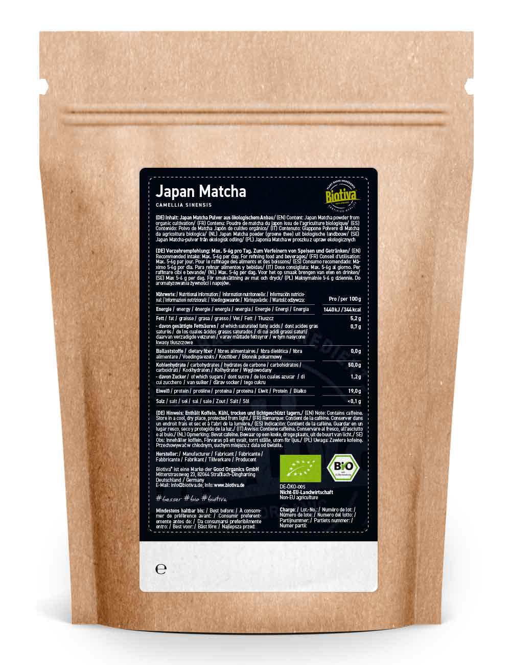 Japan Matcha Tee 100g Bio