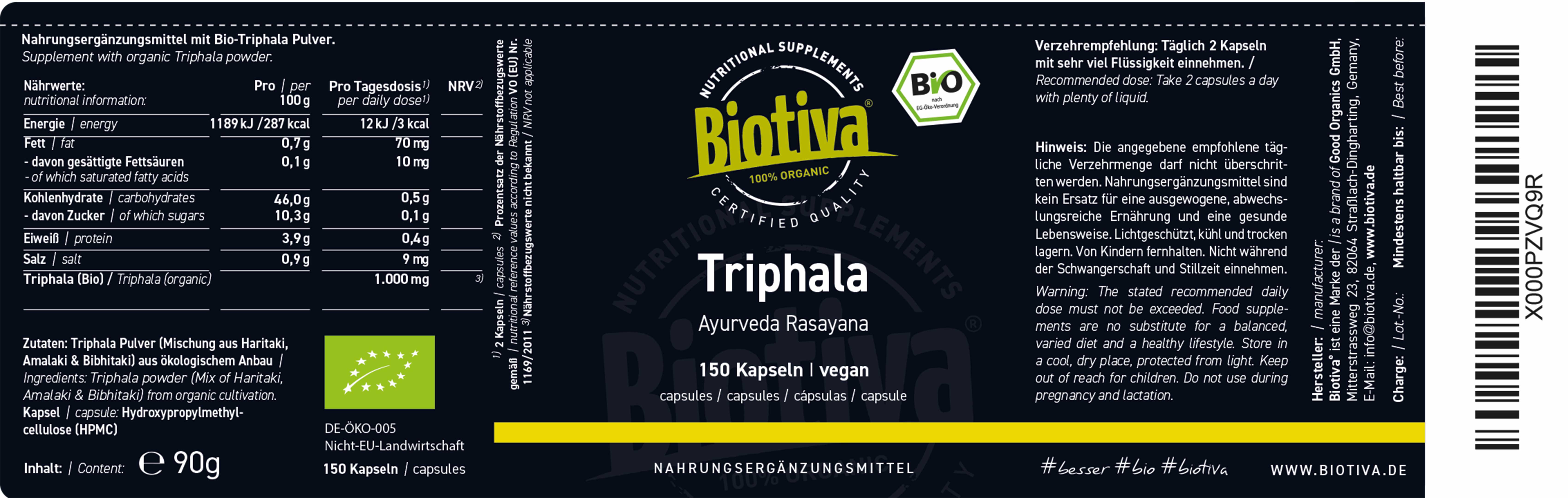 Triphala Kapseln Bio