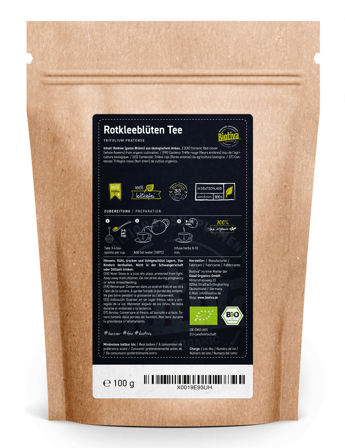 Rotkleeblüten Tee Bio 100g